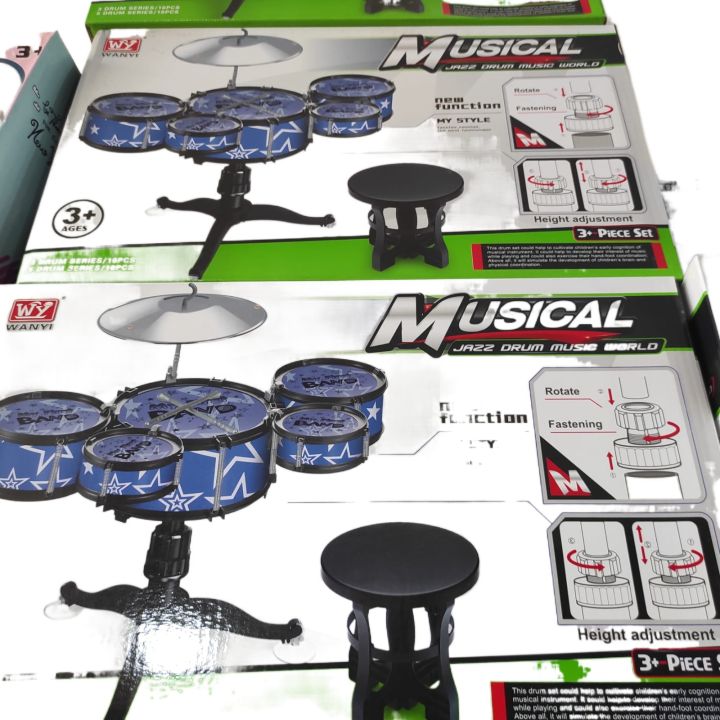 Children%20Kids%20Desktop%20Drum%20Set%203%20Drums%20Musical%20Instrument%20Toy%20-%20Image%202