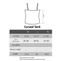 Curved tank Cami Camisole Skinny Ladies Girls Women Skinner. 