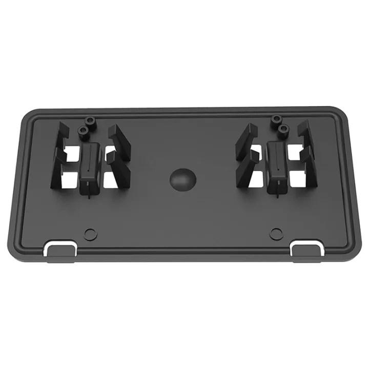 Front Bumper License Plate Bracket Holder Cover Frame JL3Z-17A385-BA for Ford F150 2018 2019 2020 Accessories ,Black