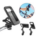 Waterproof Bike Phone Holder Cycling Bicycle Handlebar Mobile Phone Stand Waterproof Phone Case for Motorcycle Scooter waterproof bicycle and motorcycle universal mobile phone holder Waterproof phone case holder for bike. 