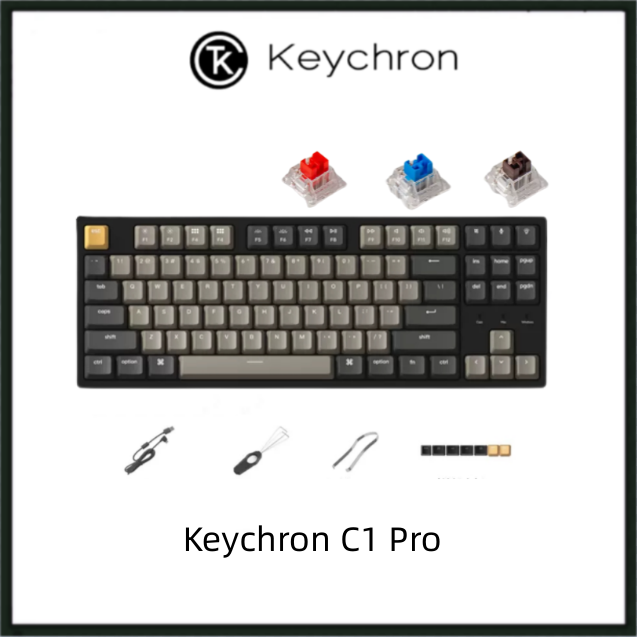 Keychron C1 Pro Wired Mechanical Keyboard QMK/VIA Hot Swap Mechanical Keyboard