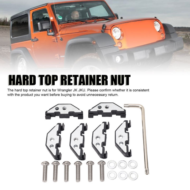 Hard%20Top%20Retainer%20Nut%20Reliable%20Vibration%20Reduction%20Quiet%20Operation%20Durable%20Hard%20Top%20Hardware%20Kit%20with%20Clip%20for%20Wrangler%20JK%20JKU%20-%20Image%208