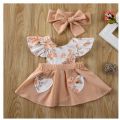 Newborn Infant Baby Girl Clothes Flower Ruffle Princess Dress Sundress Outfit. 