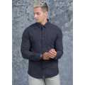 Casual Wear Detailed Linen Long Sleeve Shirt. 