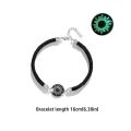 1 pair Casual Accessory Sun Moon Pattern Couple Bracelet Luminous Punk Braided Bracelet Adjustable Rope Bracelet Couple Wear. 