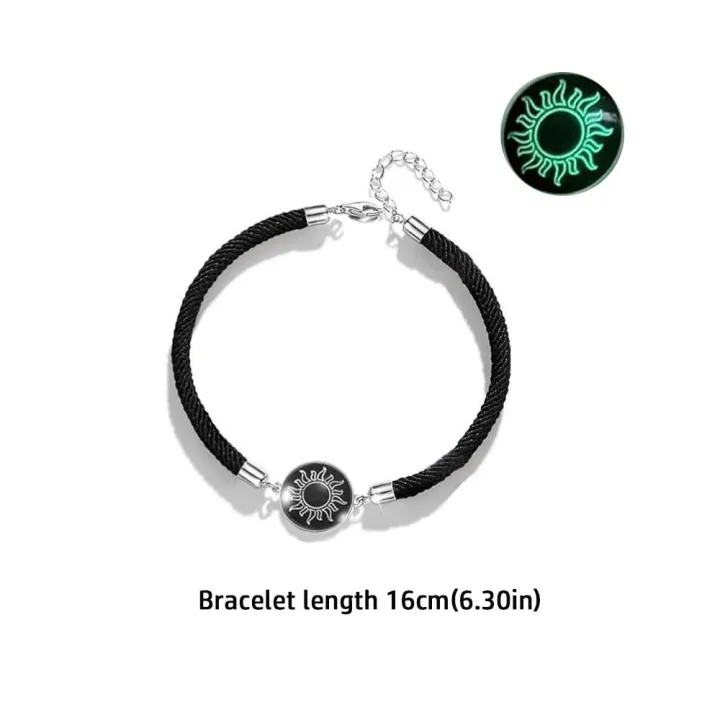 1%20pair%20Casual%20Accessory%20Sun%20Moon%20Pattern%20Couple%20Bracelet%20Luminous%20Punk%20Braided%20Bracelet%20Adjustable%20Rope%20Bracelet%20Couple%20Wear%20-%20Image%203
