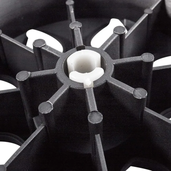 2X%20Black%20White%20Plastic%20Core%20Foam%20Shopping%20Trolley%20Cartwheel%20Casters%20-%20Image%209