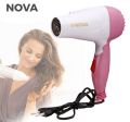 Nova 1000W Foldable Hair Dryer With 2 Speeds. 