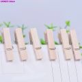 50 PCS Very Small Mine Size 25mm Mini Natural Wooden Clips For Photo Clips Clothespin Craft Decoration Clips Pegs. 