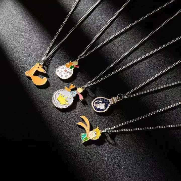 【Mega Sale】Little Prince Surrounding Necklace Male Korean Style Female ...