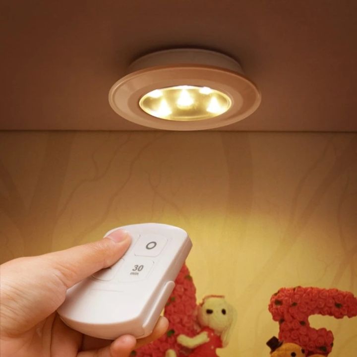Battery%20Operated%20Puck%20Lighting%20Closets%20Lights%20with%20Remote%20Control%20for%20Wardrobe%20kitchen%20LED%20Under%20Cabinet%20night%20Light%20Wall%20Lamp%20Smart%20LED%20Lights%20Wireless%20Cabinet%20Light%20-%20Image%202