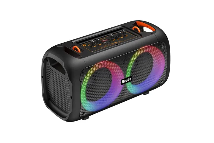 Brodu BTS-1709 Bass Portable Subwoofer Bluetooth Karaoke Speaker with ...