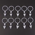 10Pcs Plastic Curtain Buckle Clip White Curtain Tie Buckles Diy Curtain Accessories Home Supplies. 