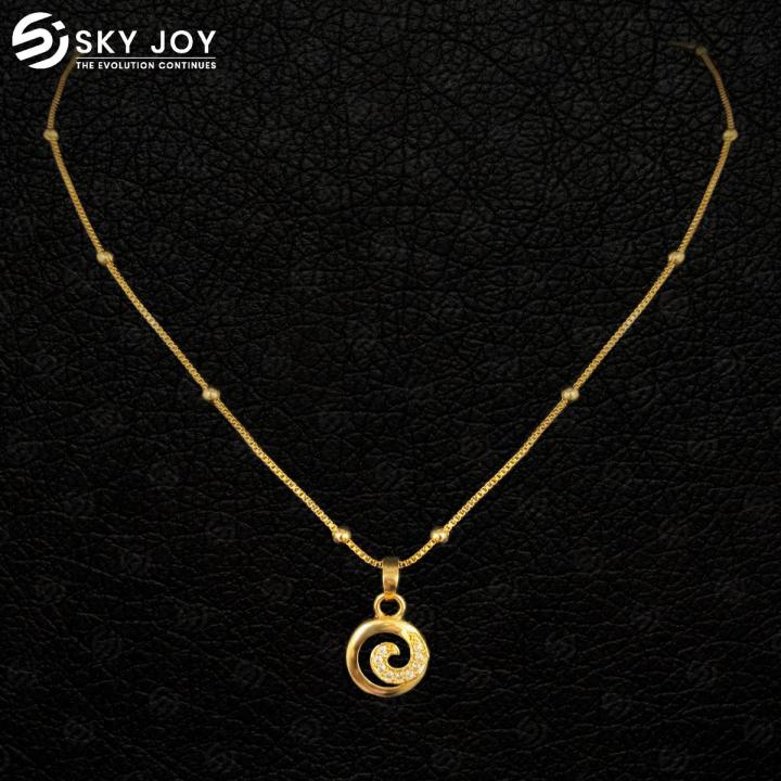 Normal Necklace New Designs Simple Daily Wear Gold Pendant Chain Box Design  SMDR2432