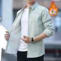 2023New Not Padded Shirt Men's Business Non-Ironing All-Matching Slim Fit Work Printed Shirt Casual Shirt. 