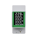 4IN1 Din Rail AC Monitor AC50-300V 100A Voltage Current Watt KWH Power Digital Energy Meter Voltmeter Ammeter Wattmeter Easy to Use. 