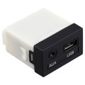 USB/AUX Audio Input Port Adapter Jack For Forte Cerato. 