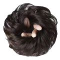 Cute Ball Head Wig Black Light Brown Headband Girl Natural Scrunchie Hairdo Natural Fluffy Simulation Hair Accessories. 