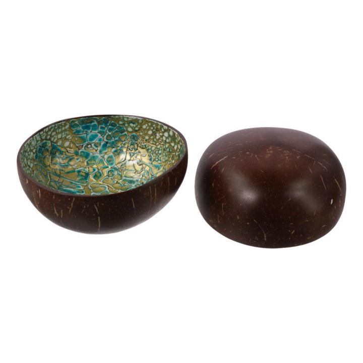 Shell Key Bowel White/Blue/Green Coconut Bowl Fine 14*14*5 CM Coconut Shell Key Bowl ...