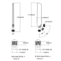 WiFi Booster External Antenna for Router LTE units-2Pcs 5G/4G. 