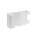 new New Double Grid Wall-mounted Storage Box Remote Controller Storage of sundries Organizer Charging Holder Multifunction Wall Mounted Holder. 