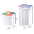 【Hot】 Kitchen Storage Box Food Storage Containers Plastic Grain Storage Tank Sealed Moisture Proof With Lid Container Kitchen Items. 