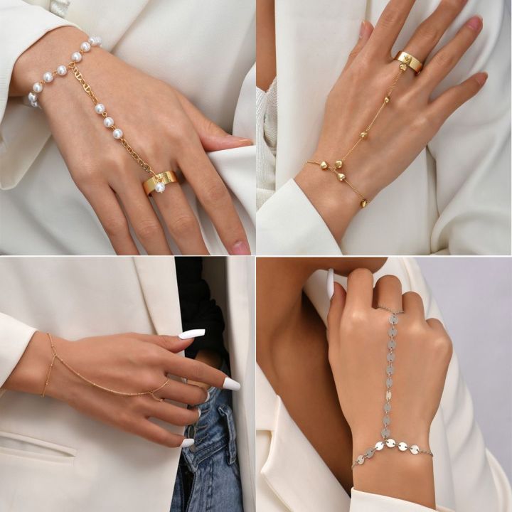 Adjustable%20Tassel%20for%20Women%20Girls%20Layered%20Wrist%20Chain%20Slave%20Chain%20Hand%20Harness%20Bangle%20Finger%20Ring%20Bracelet%20Linked%20Finger%20-%20Image%205