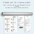 Kitchen Takeaway Order Clip Organizer Ticket Holder Aluminum Wall Mount Bill Receipt Holder Order Hanging Rack For Restaurant. 