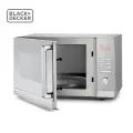 Black and Decker 30L Stainless Steel Mirror Finish Microwave Oven With Grill MZ30PGSS-B5. 