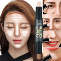 Double Head Highlighter Contour Stick 2 In 1 Professional Makeup Base Foundation Cream Shadow Concealer Pen Face Bronzer. 