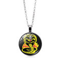 3 Anime Cobra Kai Necklaces Daniel LaRusso Movie Karate Kid Cosplay Prop Necklace Pendant Men and Women Jewelry Gifts. 