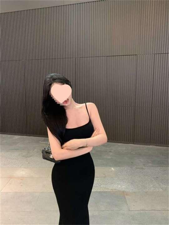 Black%20mature%20lady%20pure%20desire%20suspender%20dress%20women's%20summer%20spicy%20girl%20slim%20fit%20slimming%20and%20sexy%20hip%20hugging%20skirt%20long%20skirt%20-%20Image%203