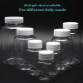 15ml-100ml Empty Refillable PET Transparent Plastic Jar Bottle Travel Cosmetic Container Pot Holder Case Plastic Screw Lid. 