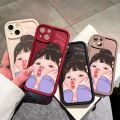 Hontinga for Redmi Note 10 5G Xiaomi Poco M3 Pro 4G Back Cover Cute Girl Pattern Ladder Soft Camera Protection Rubber Phone Case. 