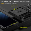 Lereach For Samsung Galaxy S24 Ultra S25 Ultra Camera Protect Phone Case Ring With Ring Stand Back Cover. 