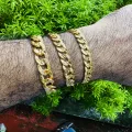 Premium Quality 22kt Guaranteed Gold Plated Men's Big 11MM Albert Bracelet gift items for boys. 