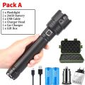 XHP90.2 Powerful 26650 LED Flashlight USB Rechargeable XHP70.2 Tactical Light 18650 Zoomable Waterproof Torch Light. 