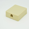 RJ11 8P8C Telephone Rosette Box Ivory Colour. 
