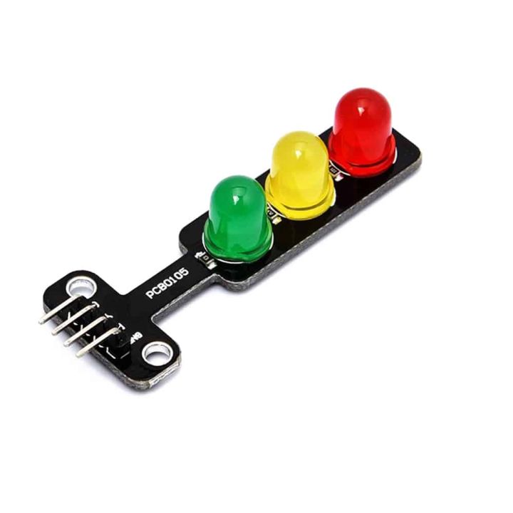 Traffic Light Module 8mm LED Red Yellow Green 4 Pin Module for Arduino ...