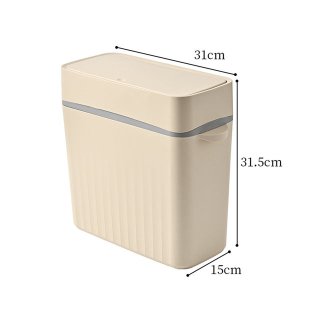 12l%20Narrow%20Trash%20Can%20With%20Toilet%20Brush%20Wastebasket%20For%20Kitchen%20Bathroom%20Bedroom%20Double%20Waste%20Basket%20Bin%20-%20Image%204