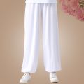 New Pure Cotton Tai Ji Suit Long-Sleeve Suit Martial Arts Performance Wear Tai Chi Exercise Clothing Men's and Women's Same Workout Clothes Summer. 