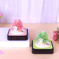 Multi-color Decorative Desk Calendar 3d House Sculpture Desk Calendar 2024 with Led Lights Unique Art Craft for Home Decoration Paper Carving Desk Calendar. 