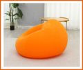 Inflatable Sofa Single Inflatable Chair, Air Sofa Inflatable Lazy Sofa Chair Bean Bag Gamer Recliner, Inflatable Lazy Sofa Washable Living Room Lounger Bedroom Bean Bag Chair Ultra Soft (Orange). 