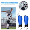 Football Shin Pads with Ankle Support Impact Resistant Cushion Protection Socks Elastic Binding Band Portable Sports Accessories. 