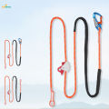 Safety Climbing Adjustable Positioning Lanyard Rope Cut Resistant Fall Protection for Arborist Tree. 