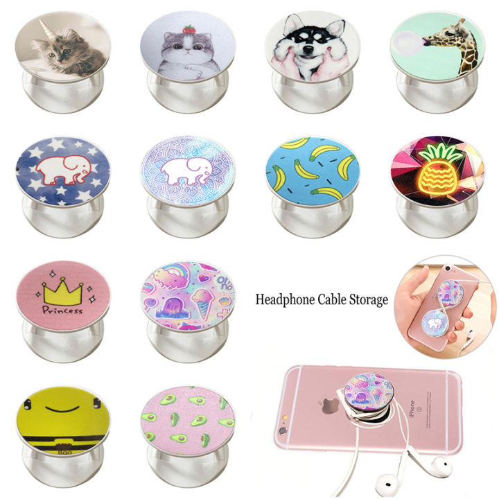 Popular Foldable Grip Phone Holder Support Smartphone Popping Phone Holder Pocket Socket Finger Grip Stand for Phones Tablets