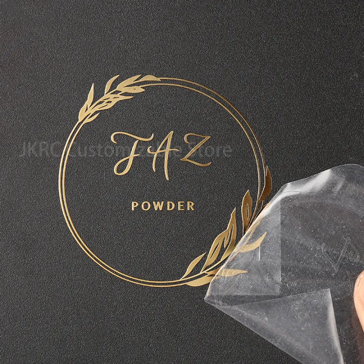 Custom 3D Gold Transfer Sticker Silver Metal Logo DTF print Perfume bottle Label Shine Embossed Brand Decal Self-adhesive relief