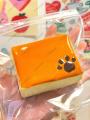 Cheese Cake Bread Taba Squishy Cute Cat Paw Print Cheese Cake Mochi Toy Squeeze Toy Stress Release Hand Relax Toy Gift Toy. 