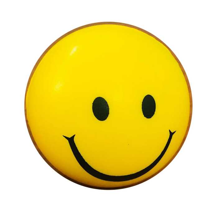 Neon Colored Smile Funny Face Stress Ball - Happy Smile Face Squishies Toys Stress Foam Balls 2pcs Pack