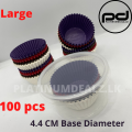 Cup cake liners set Large Safely Packed 100 PCs multi color Premium Paper Quality Cup Cake liner. 
